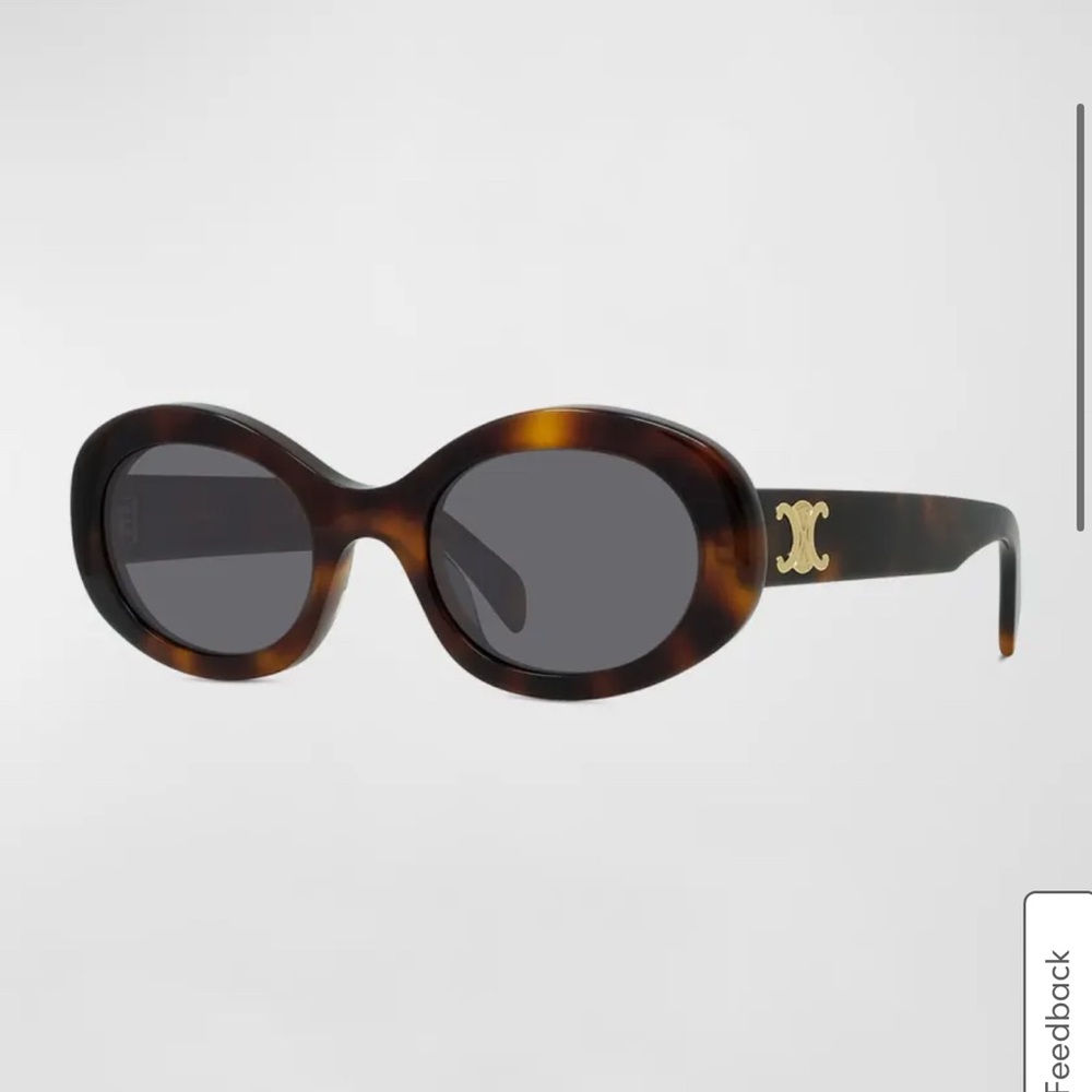 Celine Acetate Triomphe 01 Sunglasses CL 40194U Tortoise